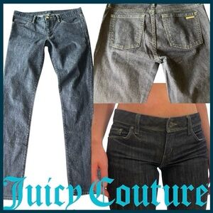 NWOT Juicy Couture Dark Wash Low Rise Skinny Jeans (30)